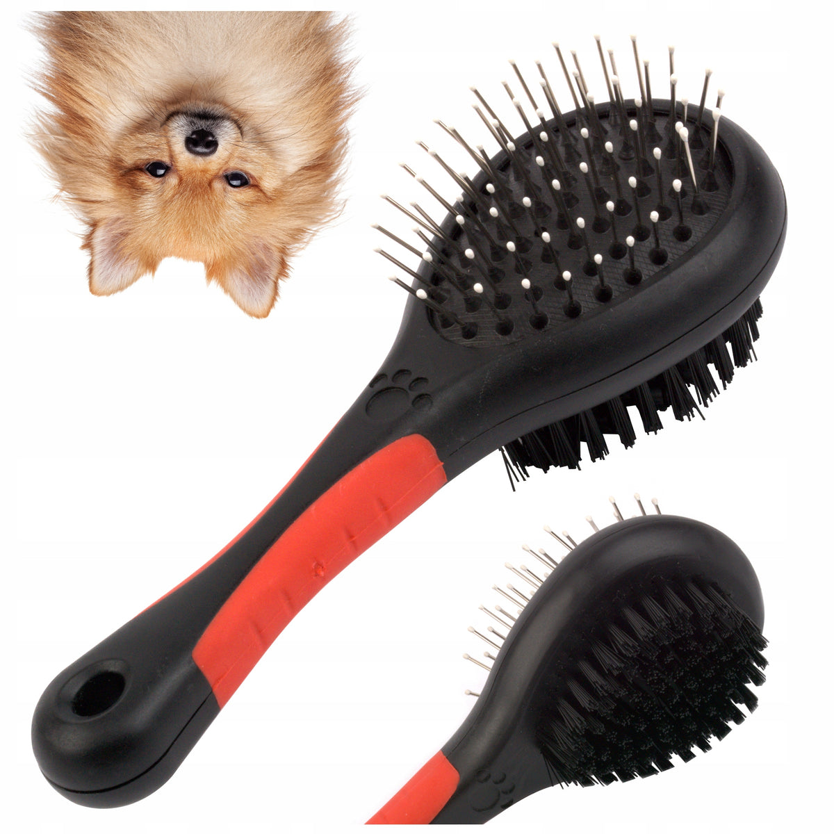 DOG BRUSH for combing hair DOUBLE-SIDED