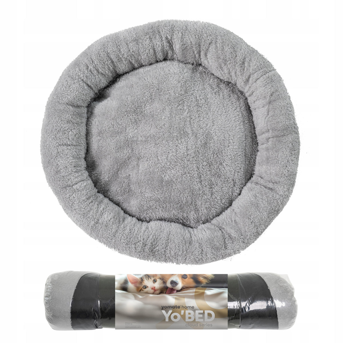 DOG/CAT BED PLUSH SOFT BED FLUFFY PLAYPEN ROUND Brand Yomate
