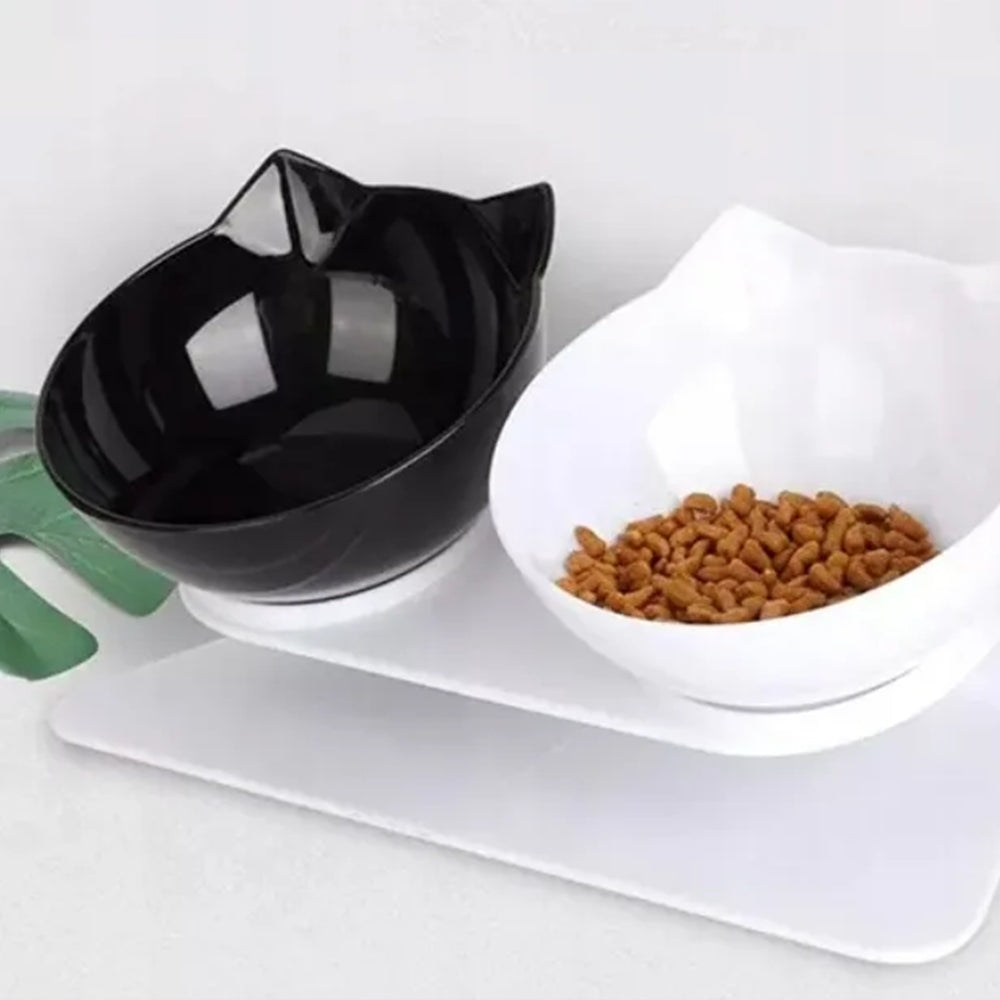 DOG CAT BOWL WITH EARS DOUBLE STAND BOWL SET WITH STAND Manufacturer code D-0854