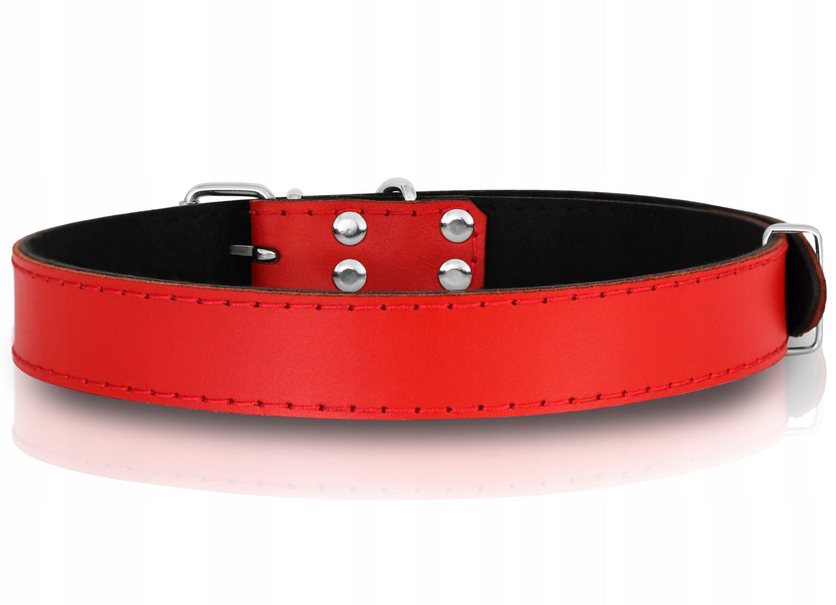 DOG CAT COLLAR LEATHER STRONG 18-25 XS Brand Reverse