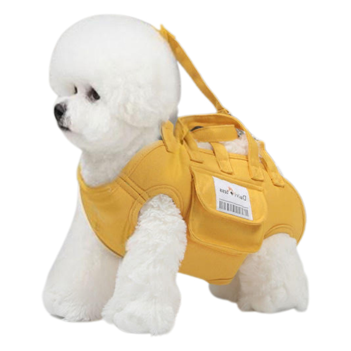 DOG CAT TRANSPORTER PRESSURE-FREE HARNESS FOR TRAVEL COMFORTABLE YELLOW L