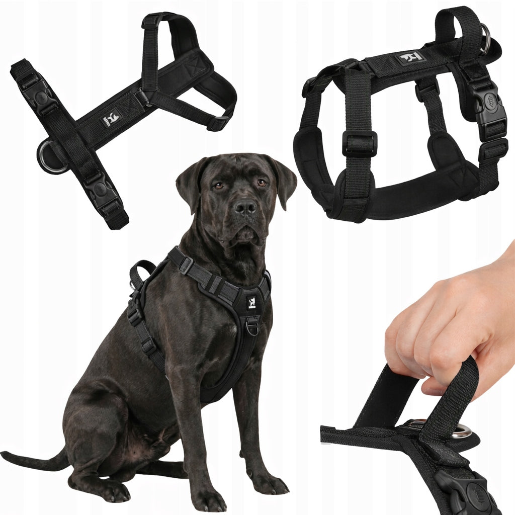 DOG HARNESS GUARD COMFORTABLE TRAINING SAFE HANDLE M