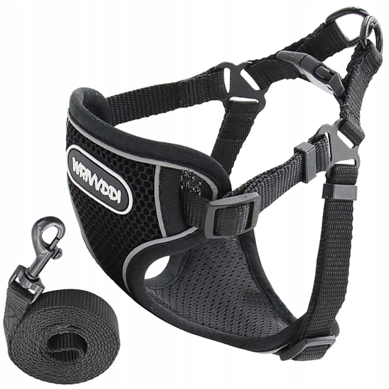 DOG HARNESS PRESSURE-FREE LIGHTWEIGHT + LEASH