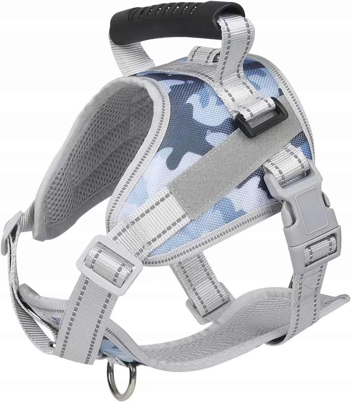 DOG HARNESS REFLECTIVE HARNESS ADJUSTABLE HANDLE M CAMO