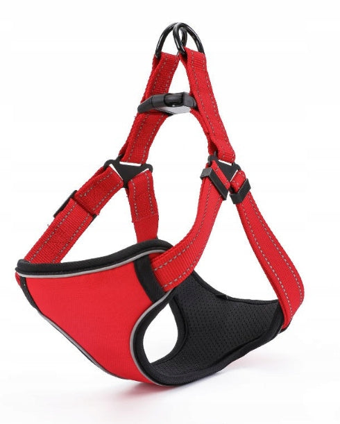 DOG HARNESS STRONG REFLECTIVE ADJUSTABLE PRESSURE-FREE DURABLE SIZE M