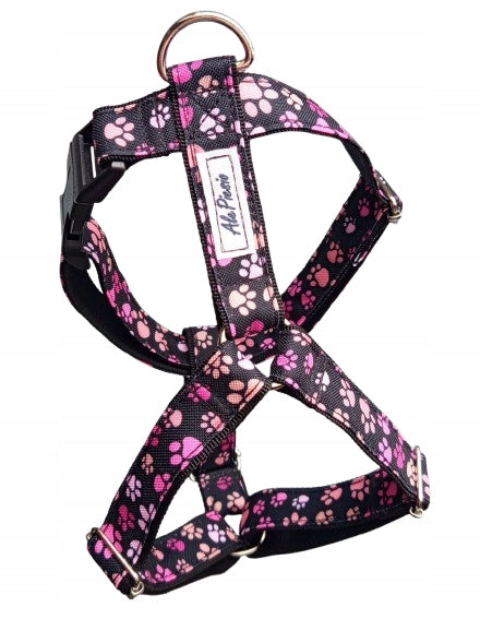 DOG HARNESS TYPE GUARD PINK PAWS SIZE XL AlePiesio