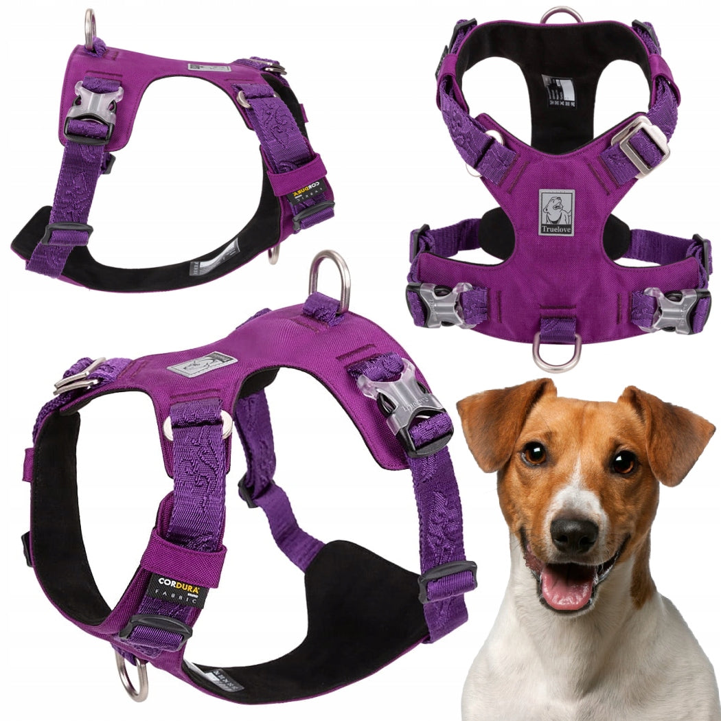DOG HARNESS WATERPROOF LIGHTWEIGHT TRUELOVE ADVENTURE SOFT PURPLE S