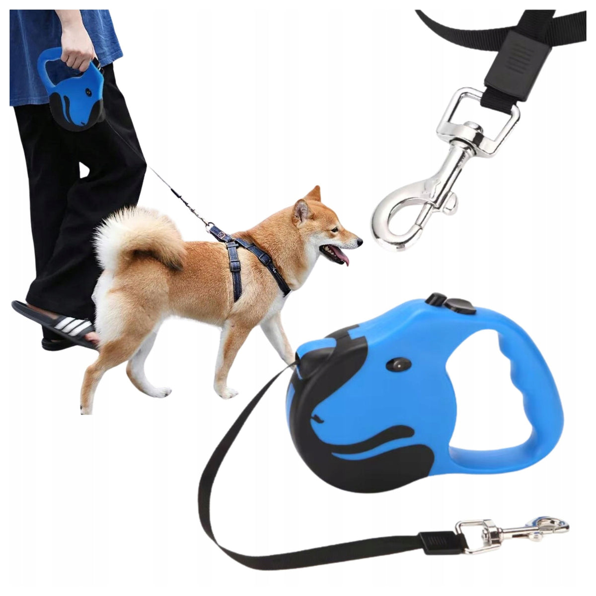 DOG LEASH Automatic Retractable Lock Handy With LOCK STRONG 5m