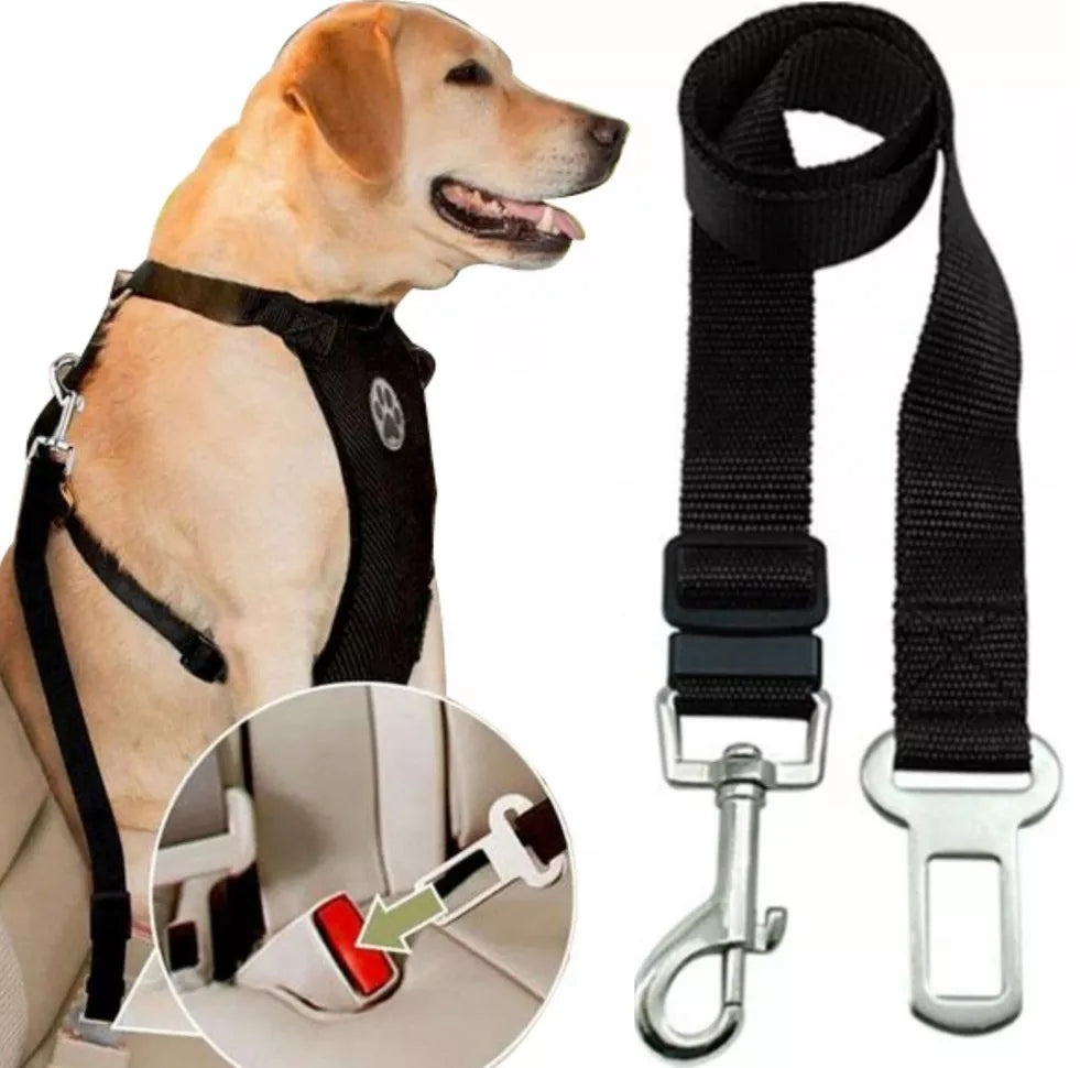 DOG LEASH FOR CAR SEAT BELTS