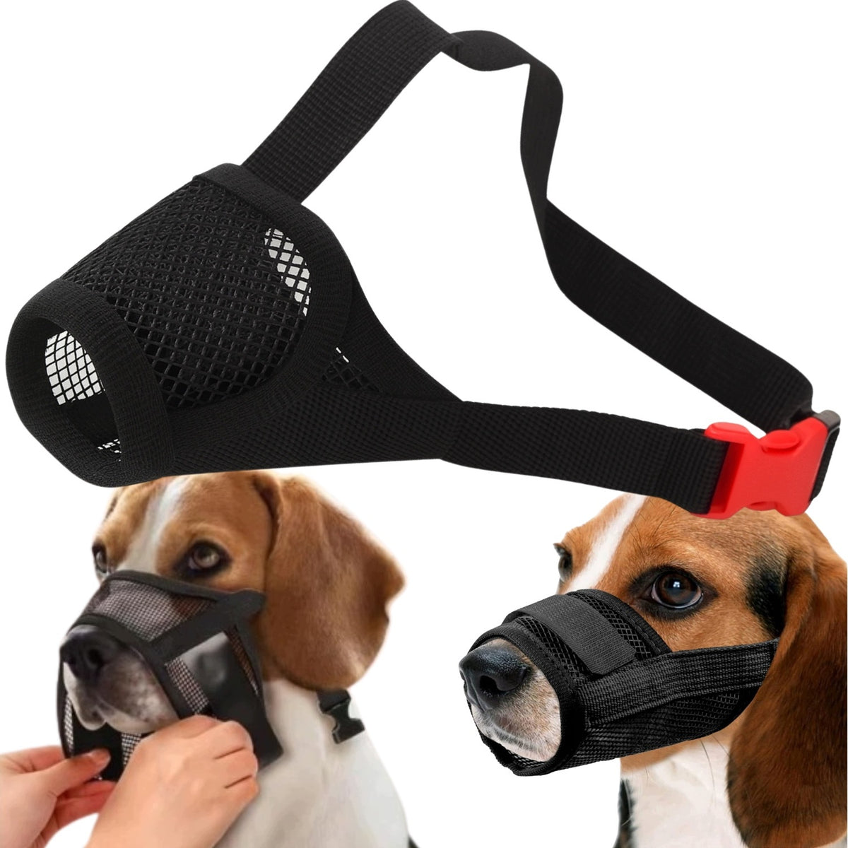 DOG MUZZLE PHYSIOLOGICAL ADJUSTABLE SIZE M SAFE COMFORTABLE