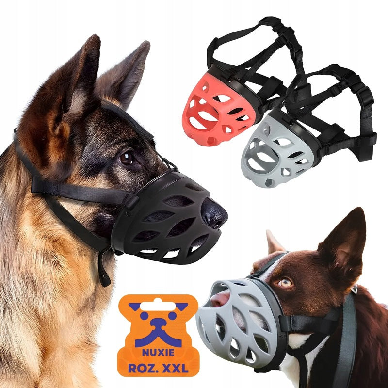 DOG MUZZLE PHYSIOLOGICAL RUBBER SILICONE ADJUSTABLE SIZE XXL