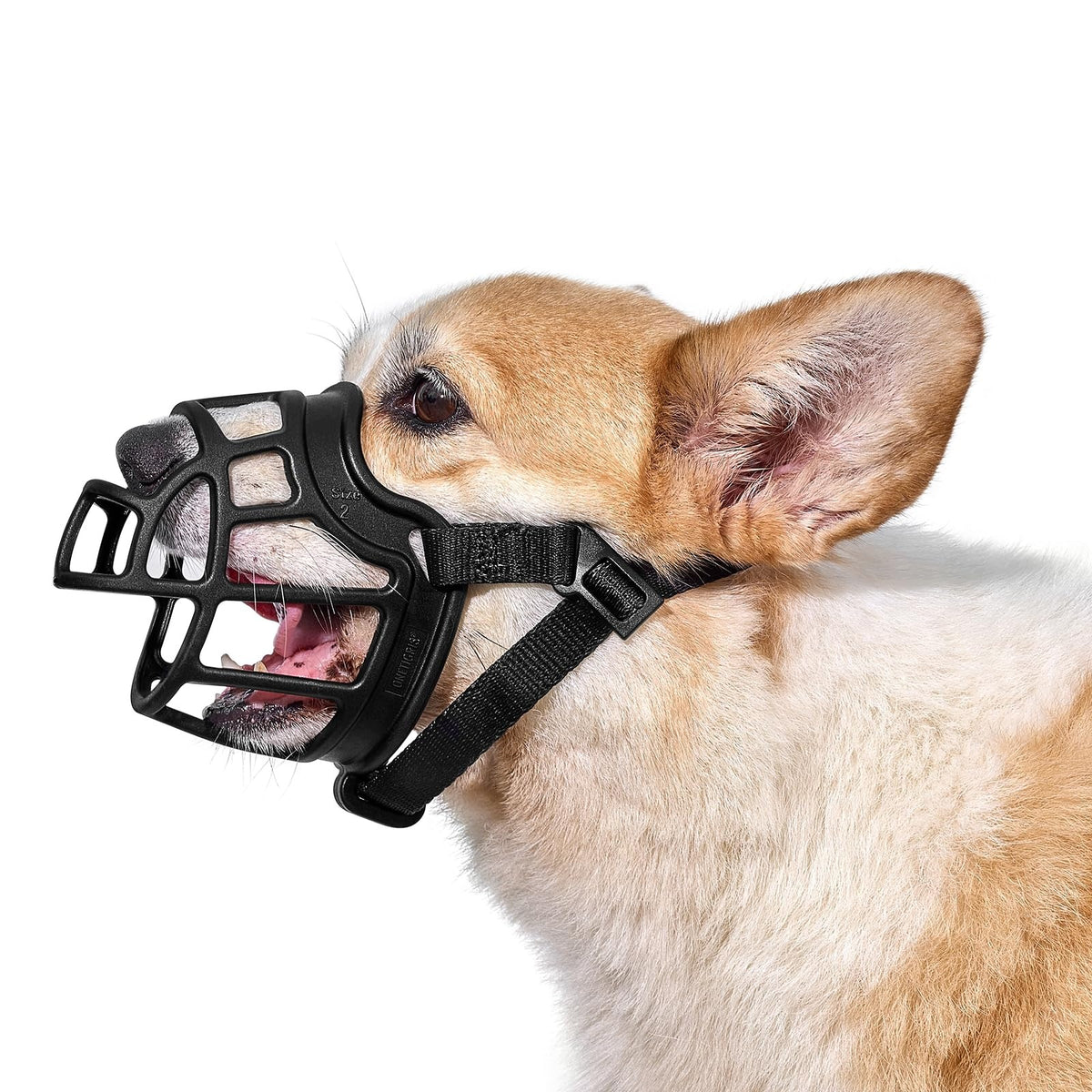 DOG MUZZLE SOFT ADJUSTABLE BREATHABLE SIZE M