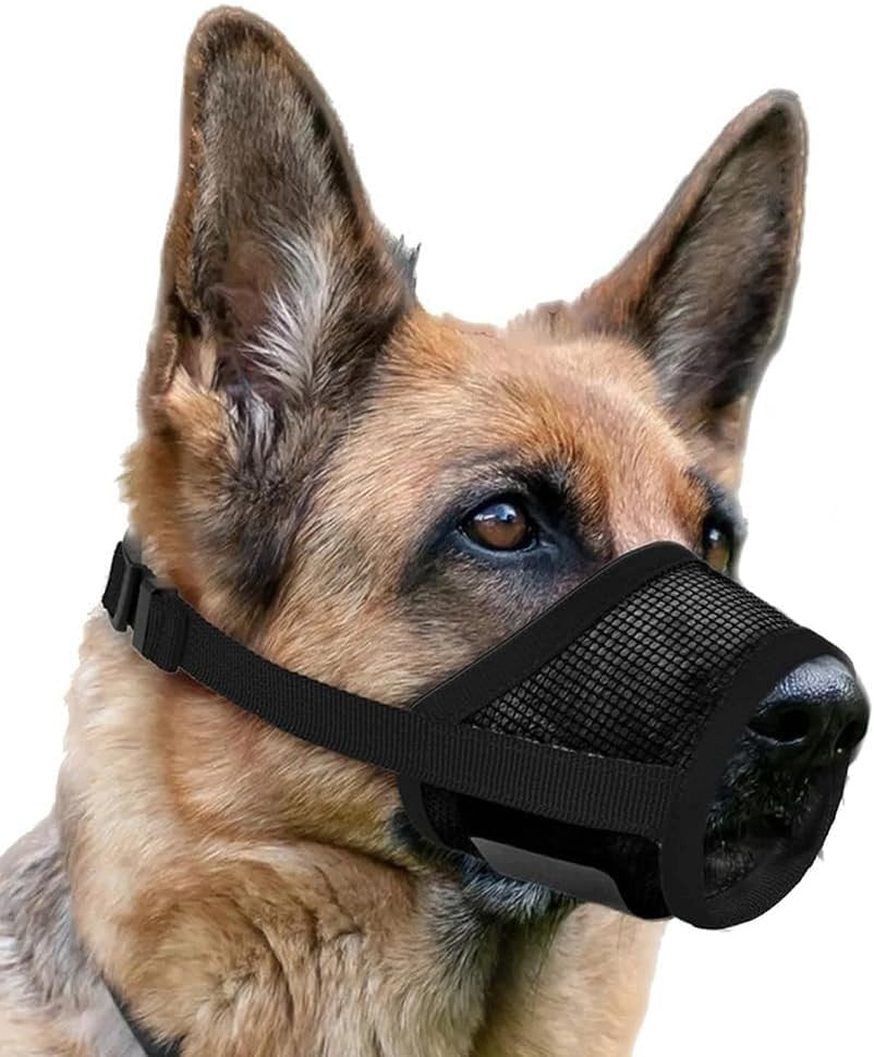 DOG MUZZLE SOFT MESH ADJUSTABLE S BREATHABLE