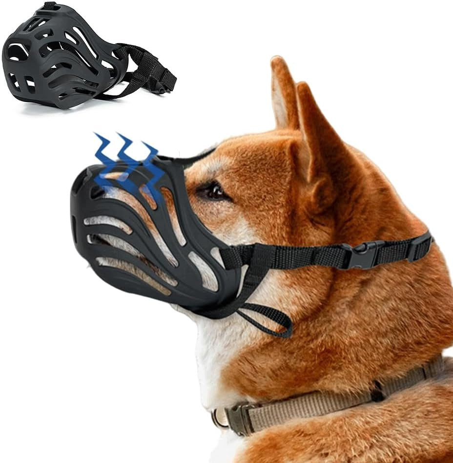 DOG MUZZLE SOFT SILICONE PROTECTIVE TRAINING SIZE. S