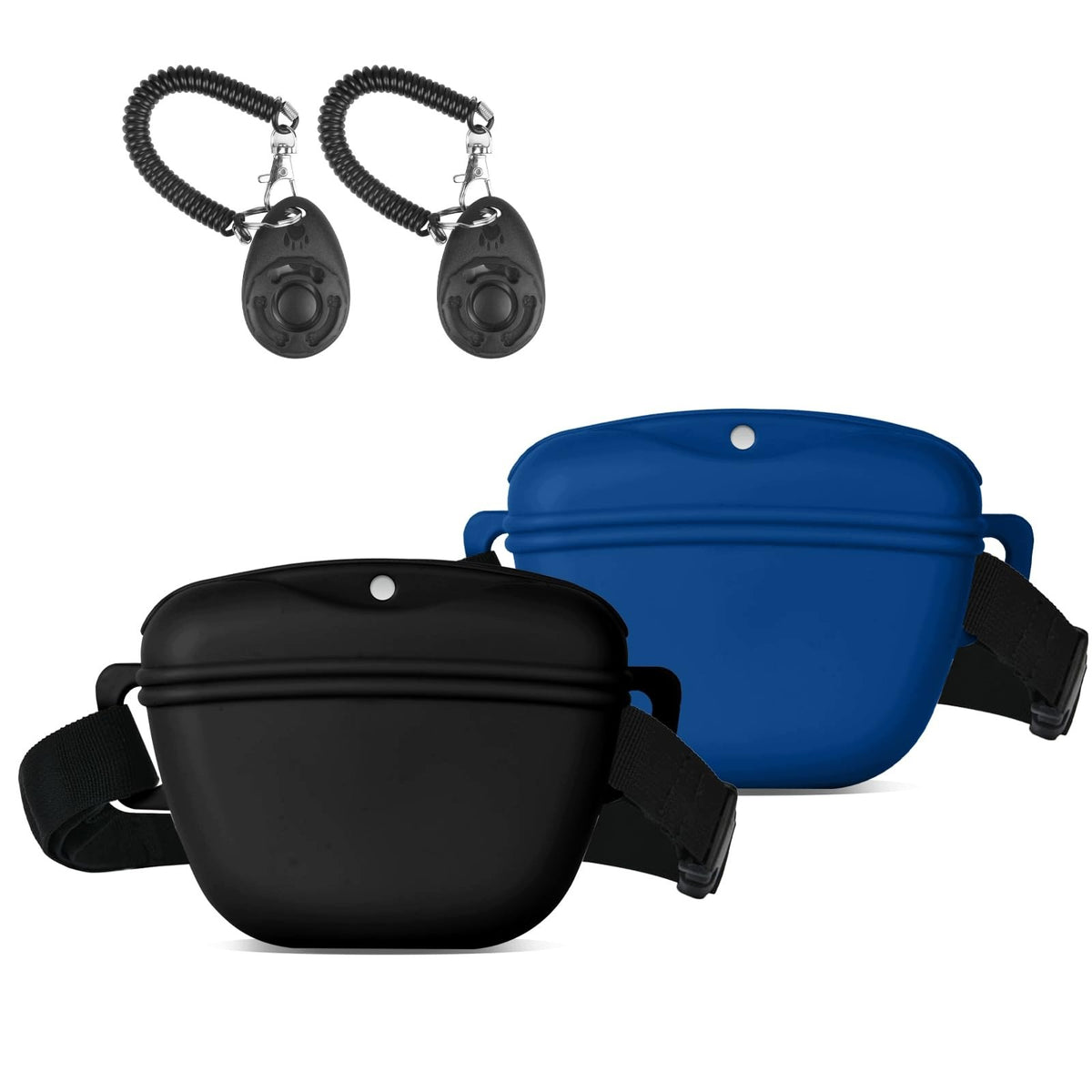 DOG TREAT BAGS SILICONE 2 PCS WITH STRAPS