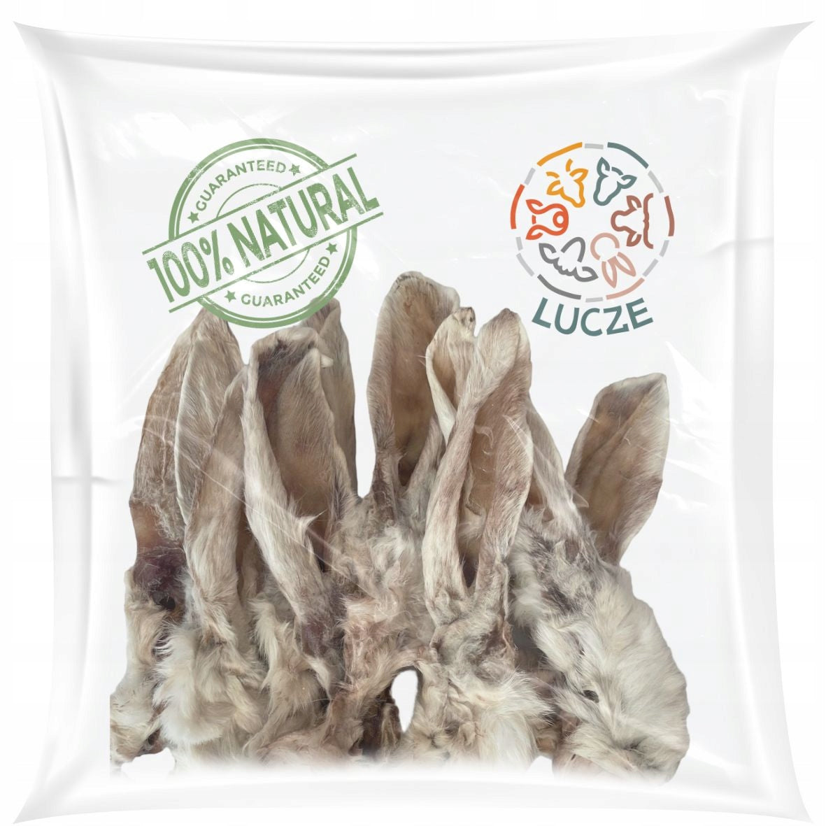 DOG TREAT Rabbit Ears with Fur 10pcs 100% NATURAL Teether