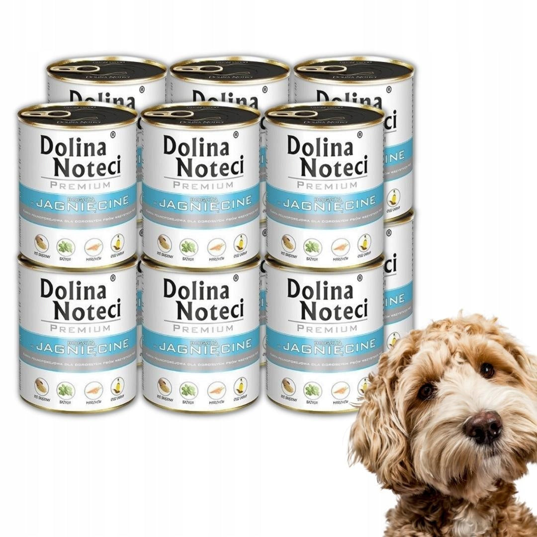 DOLINA NOTECI PREMIUM DOG FOOD LAMB 12x800g Packaging status original