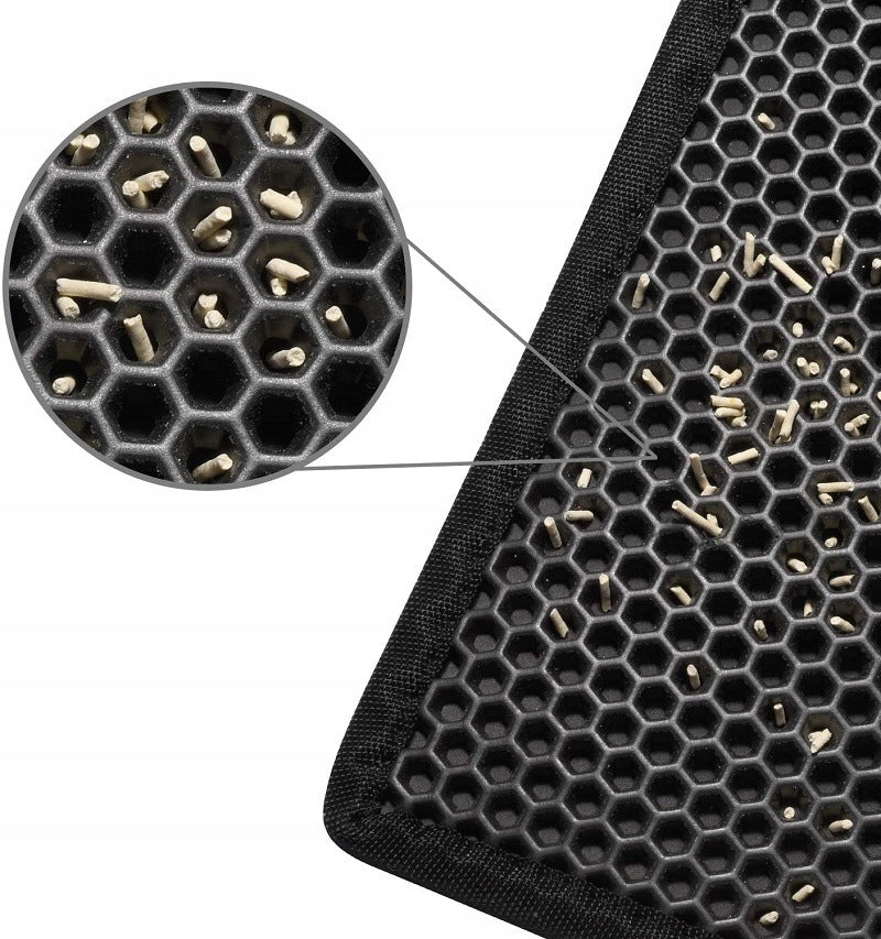 DOUBLE CAT LITTER BOX MAT FOR WIPER LITTER Manufacturer code PODKŁADKA POD MISKI ANTYPOŚLIZGOWA