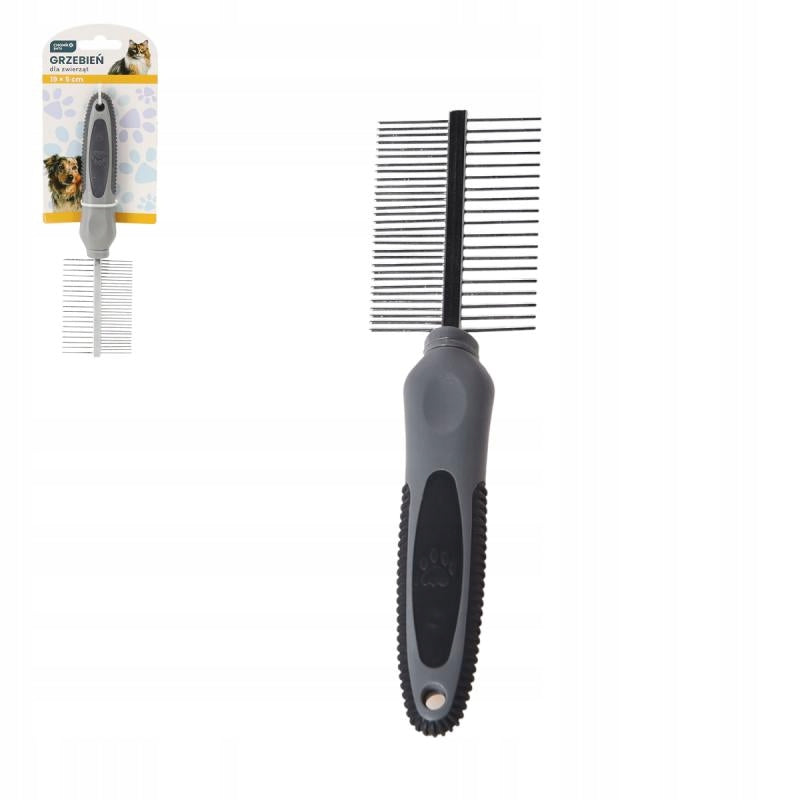DOUBLE-SIDED CAT DOG COMB MULTIFUNCTIONAL 19 X 5 CM
