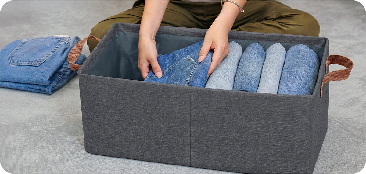 DRAWER CLOSET ORGANIZER LARGE WITH CLOTHES RACK FOLDING CONTAINER Packaging status original