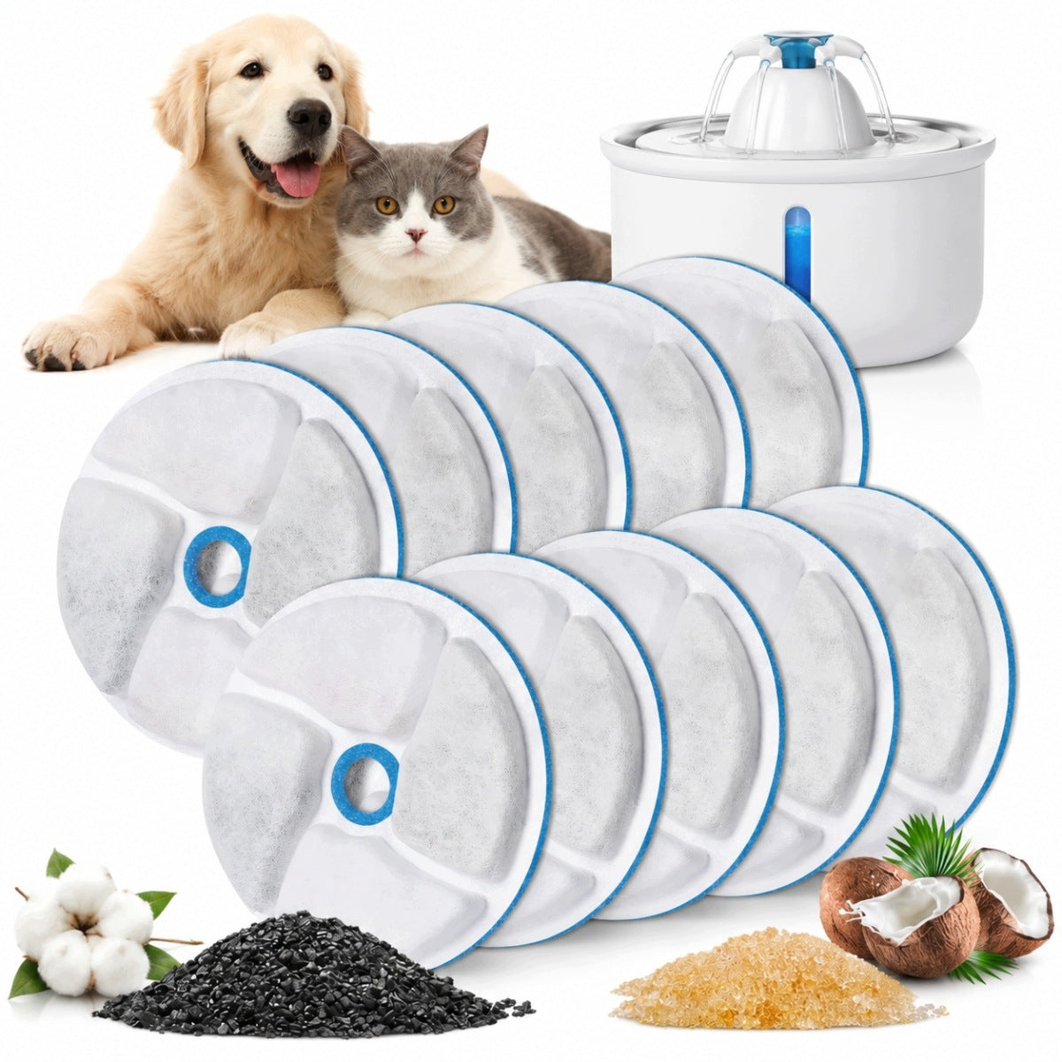 DRINKER FILTER FOR DOG CAT FOUNTAIN FILTERS FOR DRINKER
