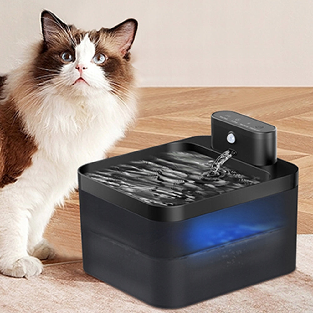 DRINKER WIRELESS DOG CAT FOUNTAIN AUTOMATIC LED MOTION SENSOR Packaging status original