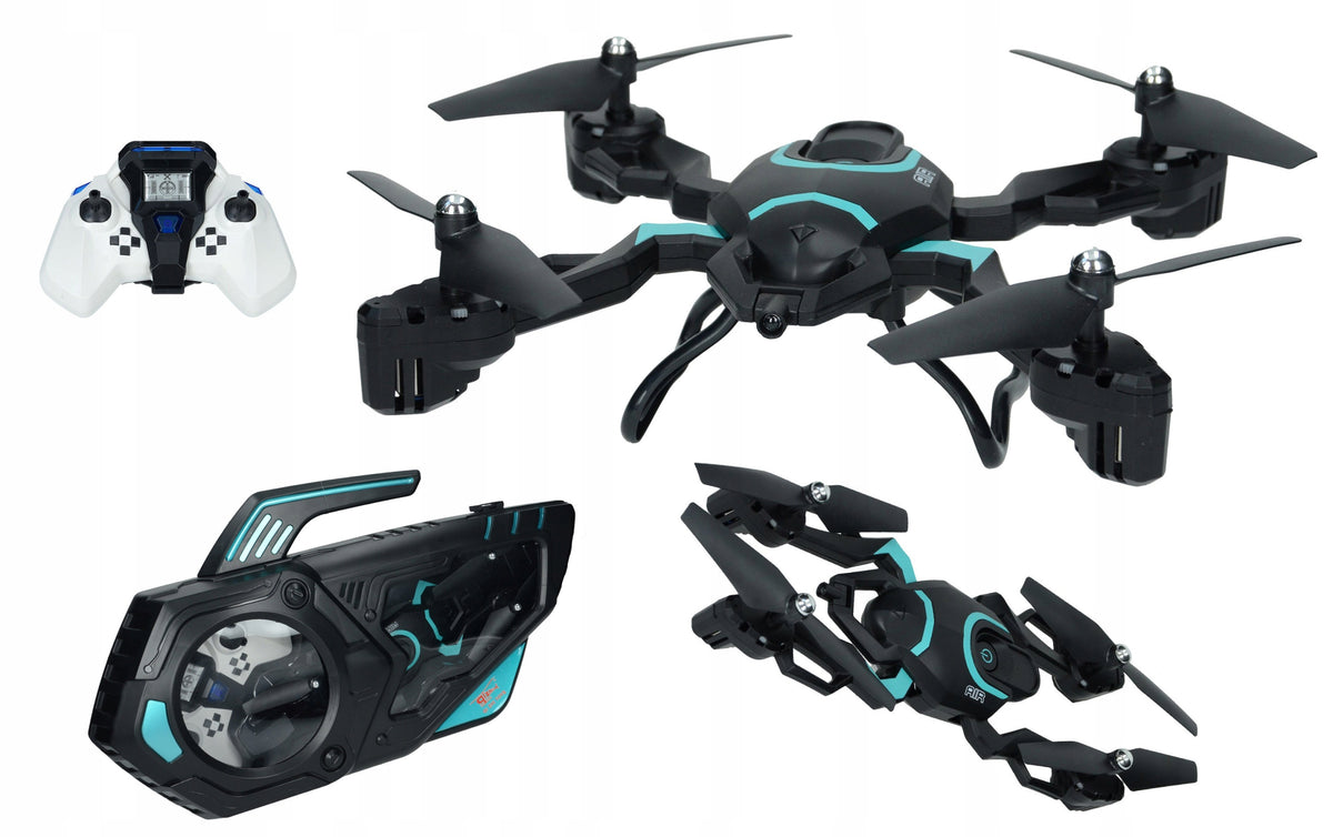 DRONE S8 Foldable with WiFi Camera Range 100m Flight Time 10min 4x Battery