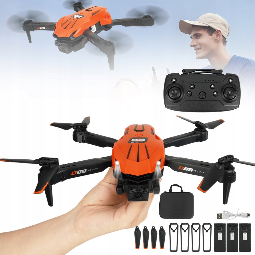 DRONE WITH 2 CAMERAS REMOTE CONTROLLED WITH PRECISE POSITIONING Packaging status original