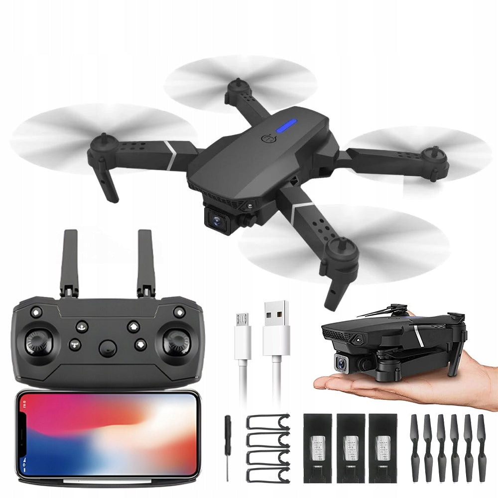 DRONE WITH CAMERA 4K WIFI FPV FLYING AT NIGHT HOVER 100M RANGE PERFECT GIFT