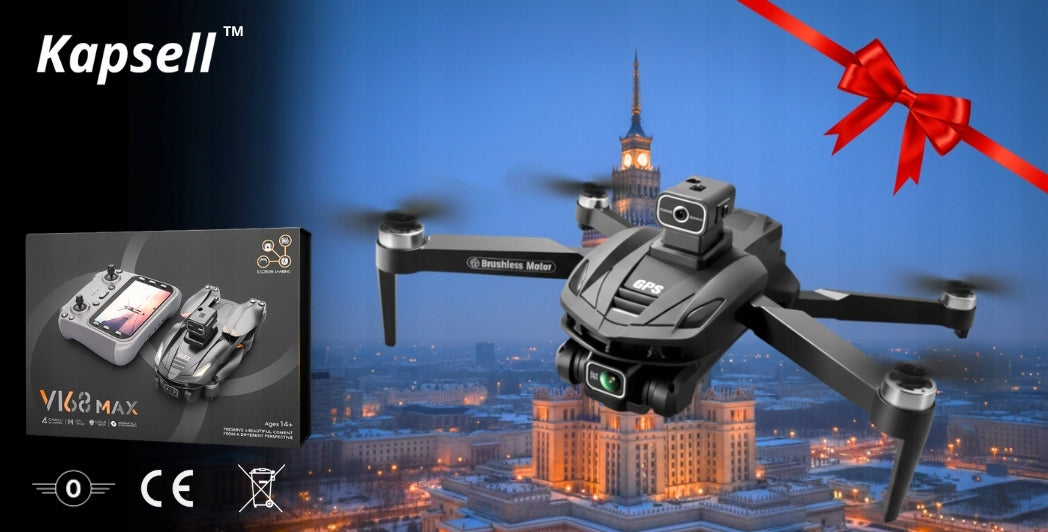 DRONE WITH CAMERA 8K WIFI 5G GPS C0 REMOTE CONTROLLED APPLICATION RANGE 3000M Manufacturer code STEROWANY APLIKACJA ZASIĘG 3000M