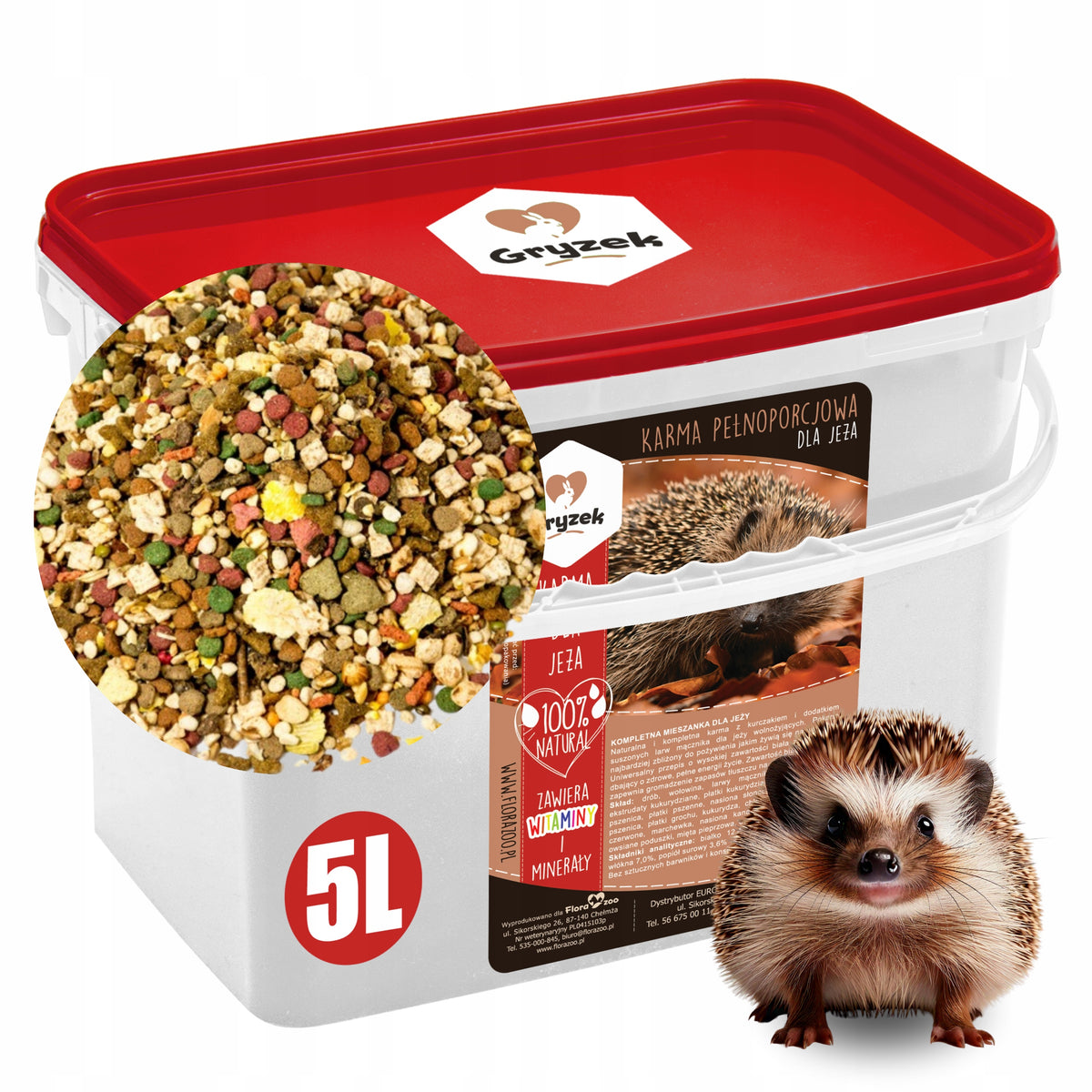 DRY FOOD FOR HEDGEHOG FREE-LIVING 5L