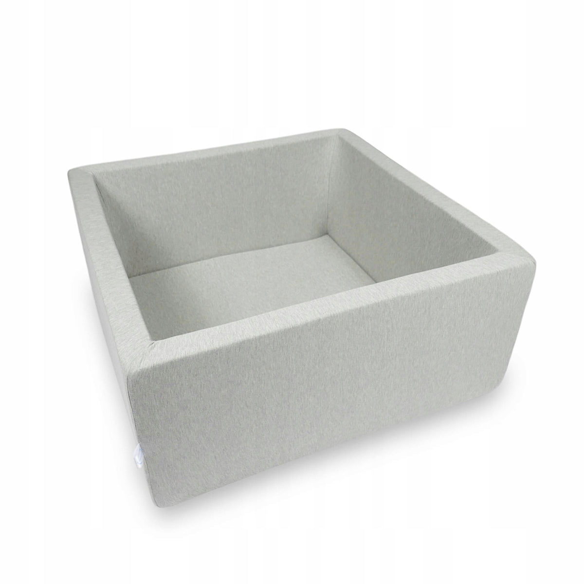 DRY POOL without balls PLAYPEN for children 90x90x40cm Light grey square