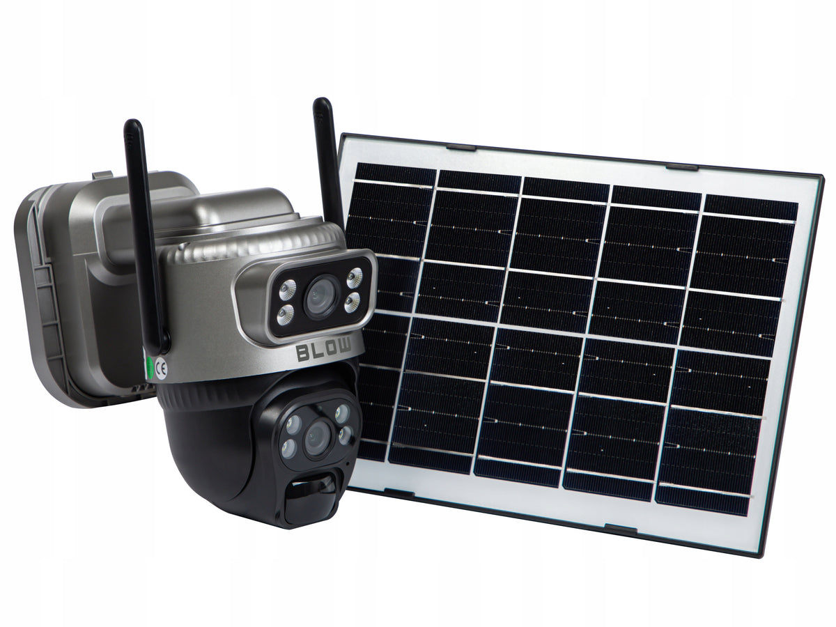 DUAL CAMERA WiFi IP 4MP SOLAR OUTDOOR WIRELESS SMART IP66 PTZ Packaging status original