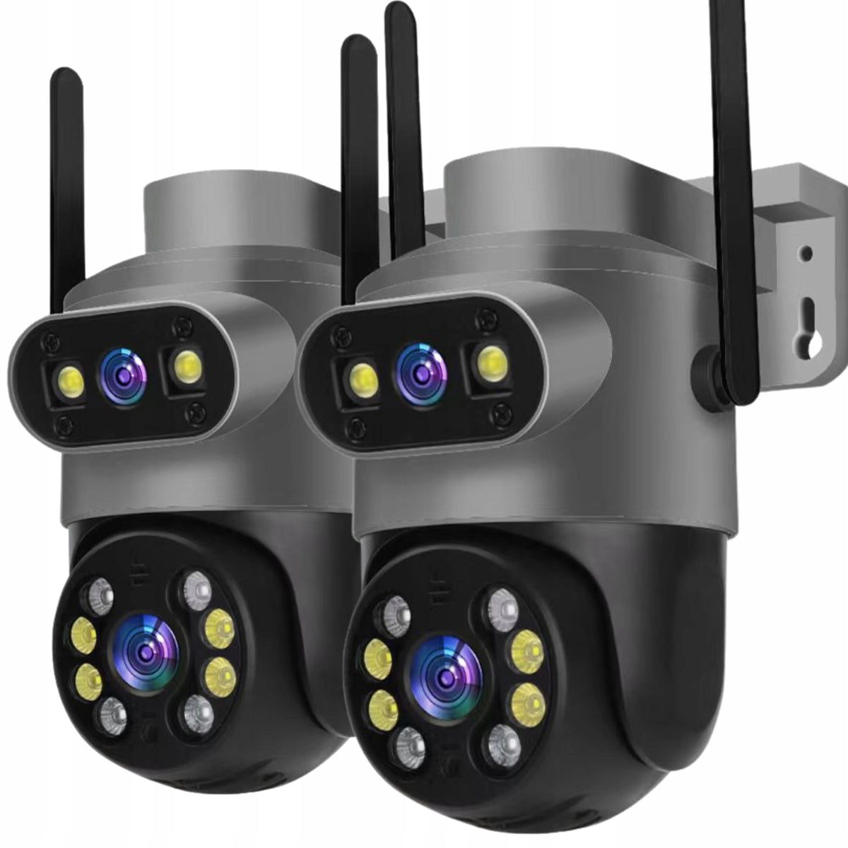 DUAL WIFI CAMERA OUTDOOR ROTATING 10MPX ULTRA HD TRACKING MICROPHONE