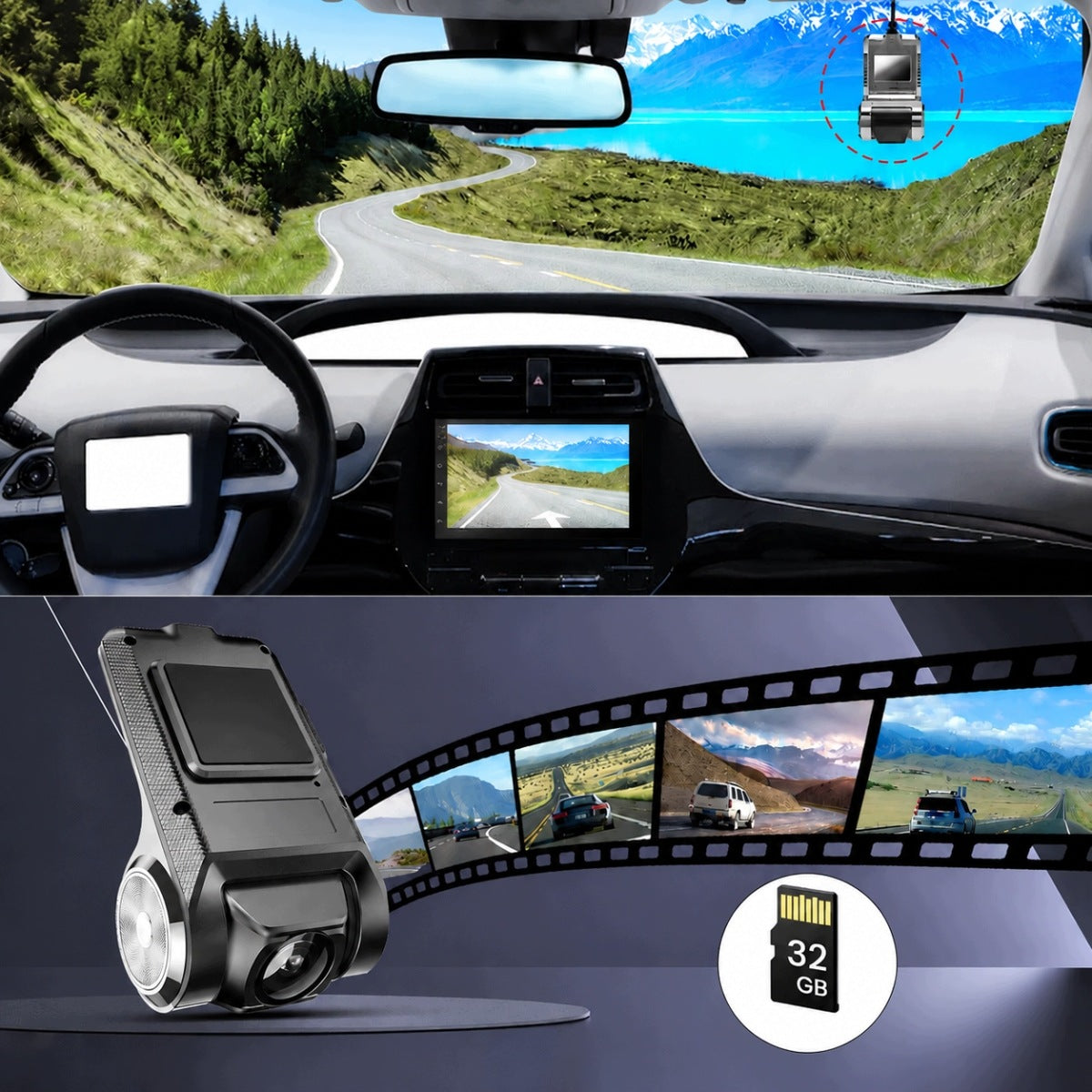 DVR DRIVING RECORDER CAMERA FOR ANDROID RADIO 2DIN FRONT CAMERA UNDER USB Brand no brand