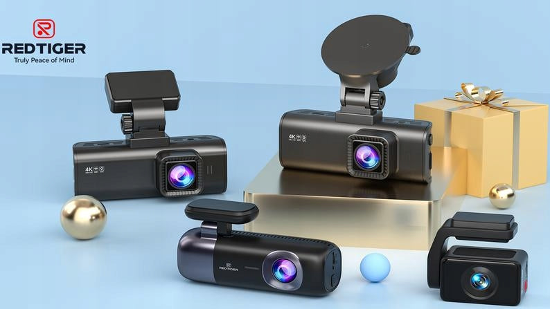 Dash Cam 3-Channel REDTIGER A3 2.5K Front + Rear WiFi 24H Parking Packaging status original