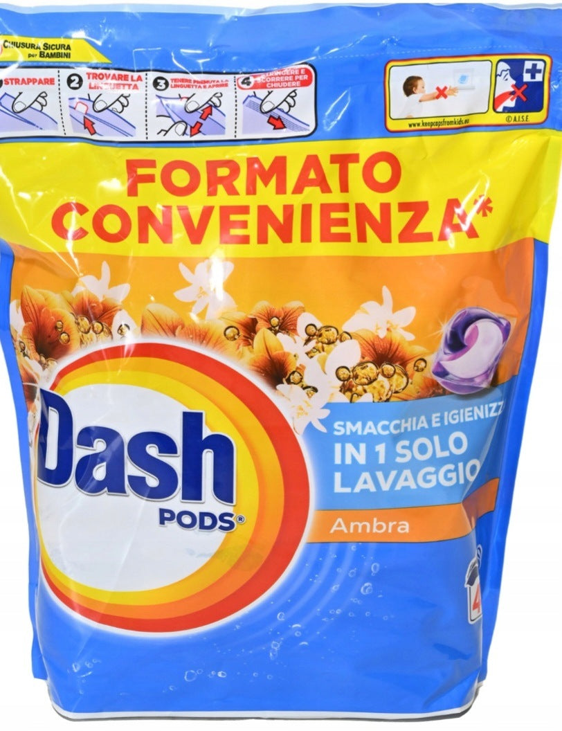 Dash Laundry Pods Lavatrice Ecodosi 44 Count Amber Manufacturer code vel99