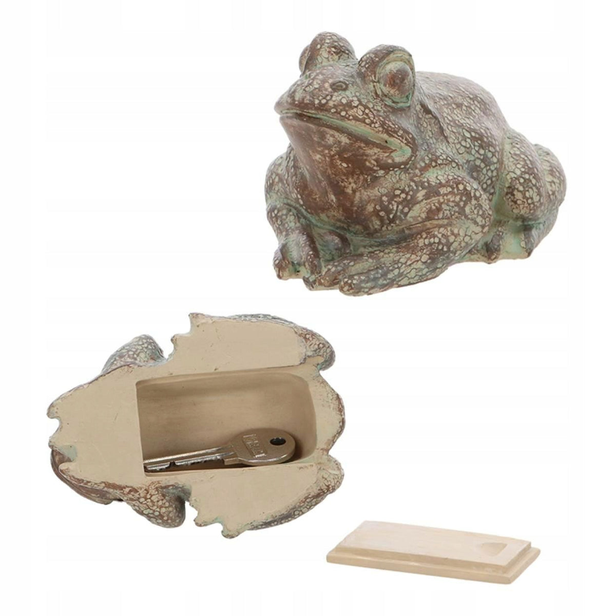 Decorative Frog Box Garden Figurine Key Container Secret Ornament