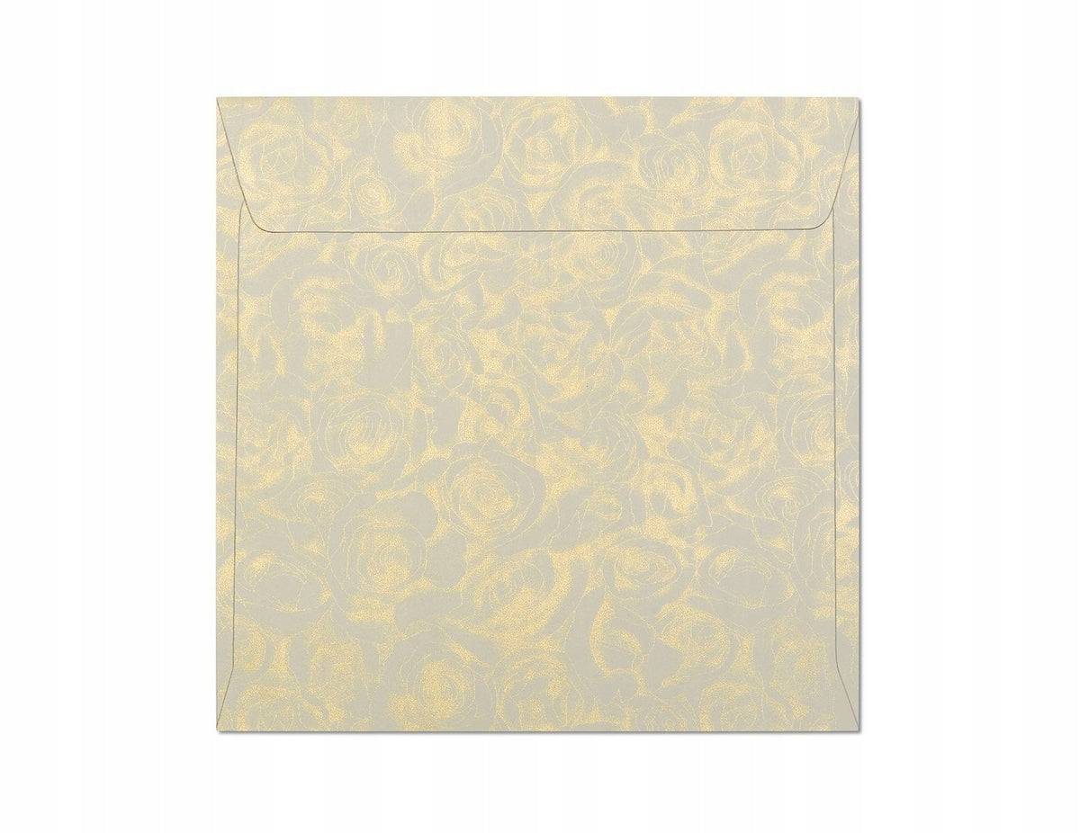 Decorative Party ENVELOPES 158mm 120g CREAM ROSES 10 Pcs