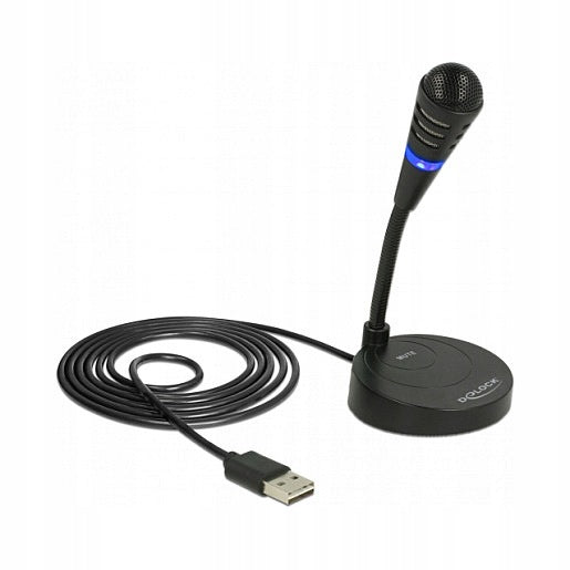 Delock USB microphone with stand and touch mute Manufacturer code 65868