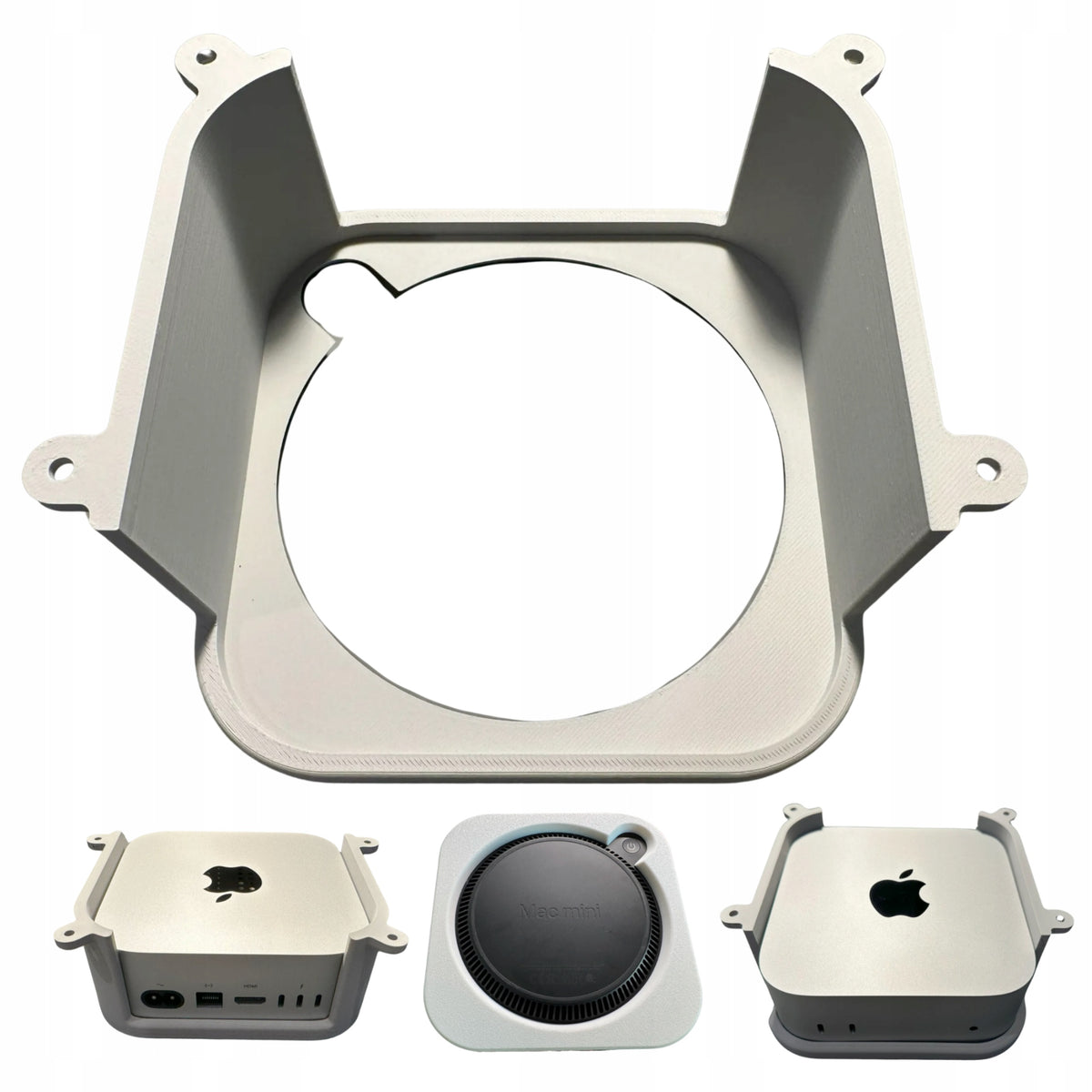 Desk top holder for Mac Mini M4 2024 without cooling restriction