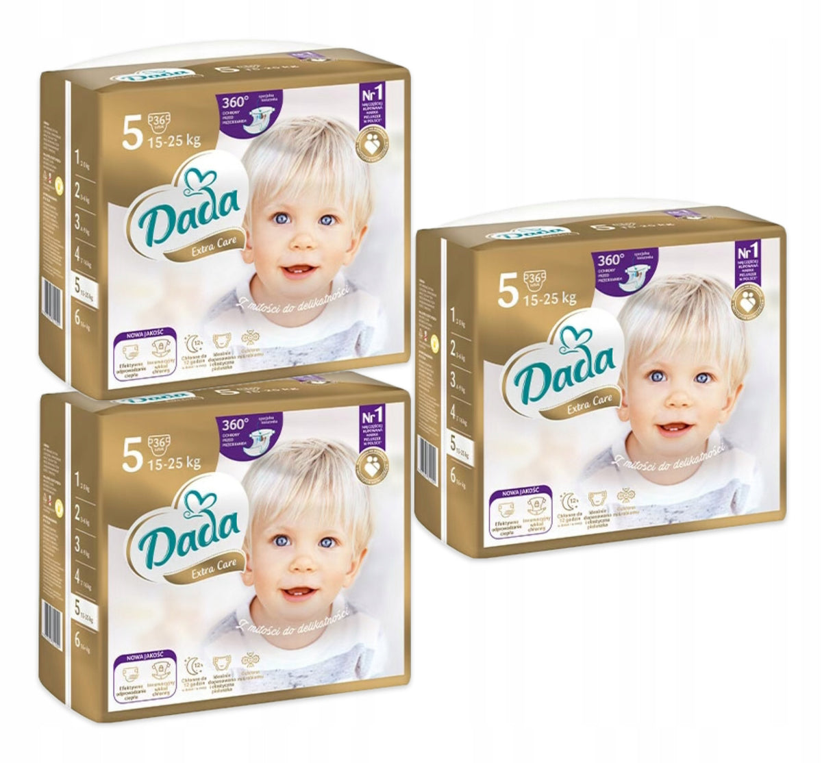 Diapers Dada Extra Care Size 5 108 pcs.