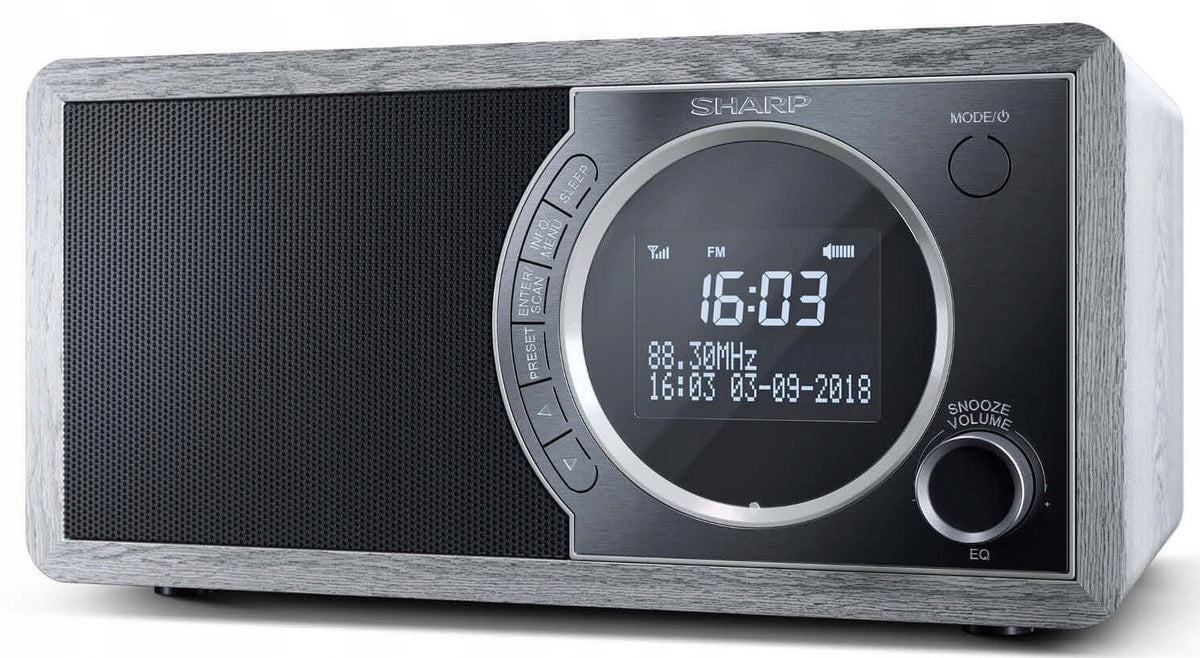 Digital Radio SHARP DR-450(GR) Grey Bluetooth Color gray