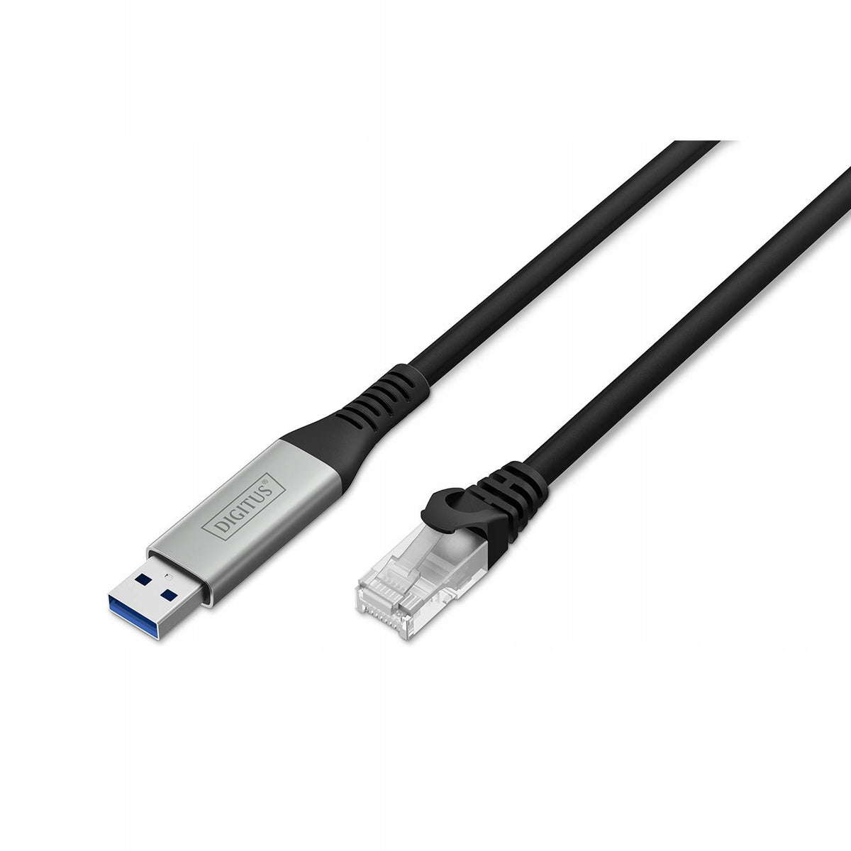 Digitus USB-A adapter cable – RJ45 Cat.6A S/FTP 1 Gbit/s 10 m