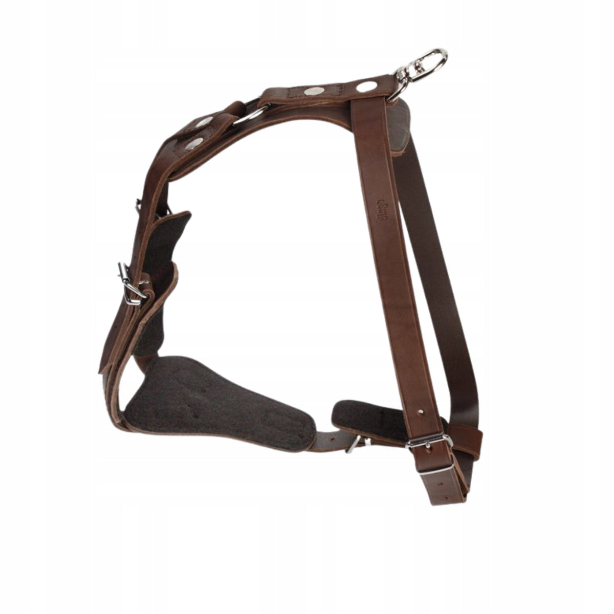 Dingo Dog Harness Leather SOFT (A: 70-97 cm)
