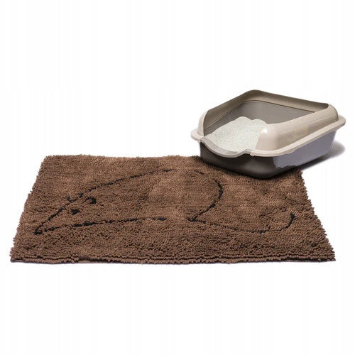 Dirty Dog Litter Box Mat 88x66cm Brown