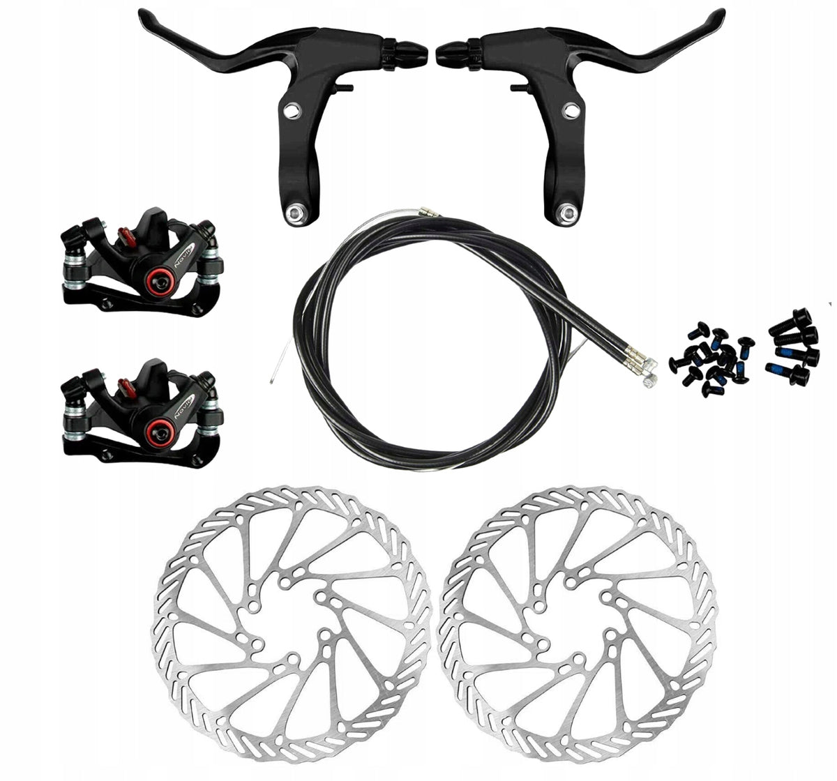 Disc Brake Kit for Bike Disc Brakes Front + Rear