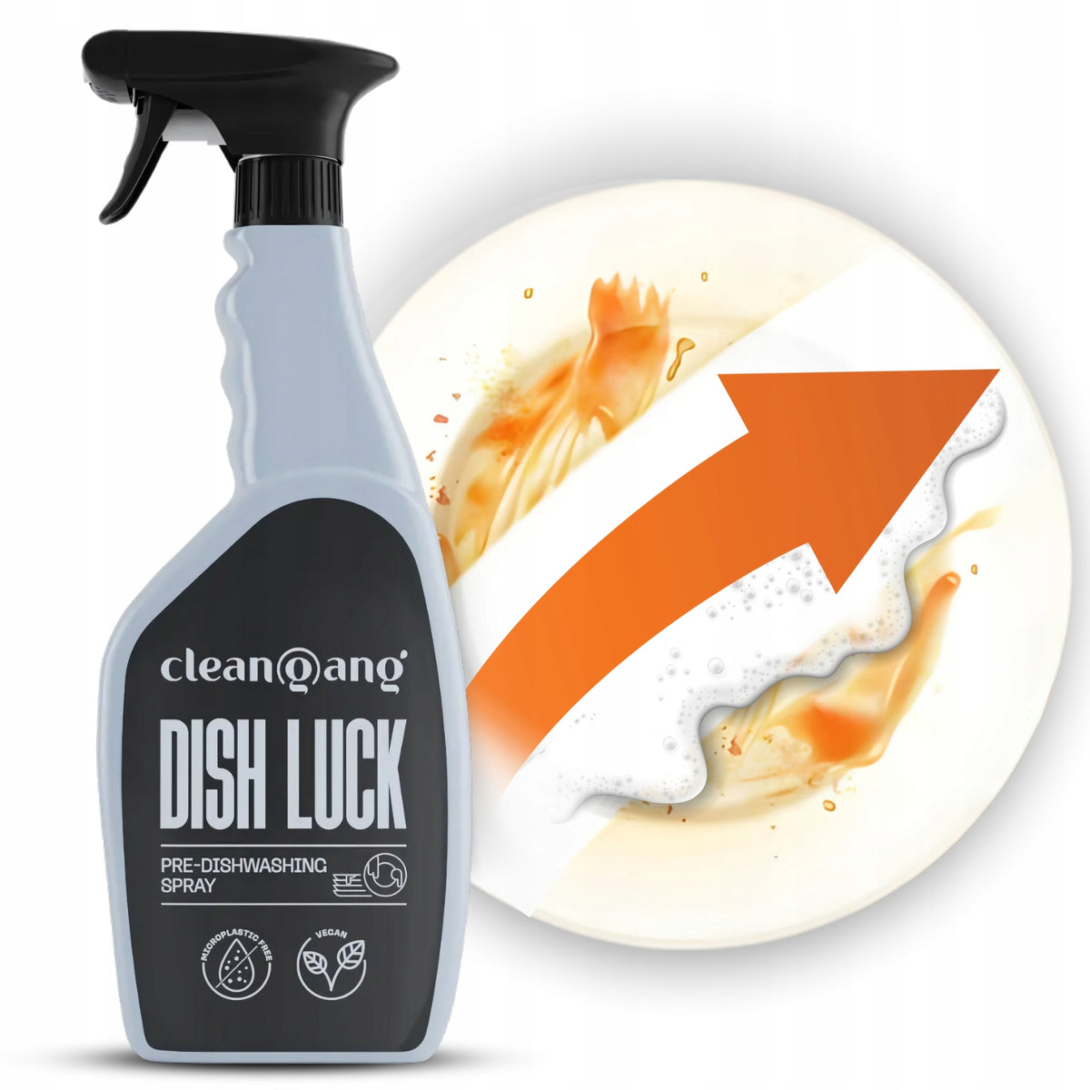 Dishwashing Liquid Spray Active Foam Degreaser CleanGang 750ml Liquid