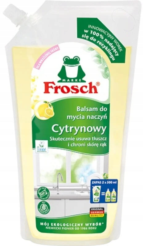 Dishwashing liquid FROSCH Lemon Balm 1 l