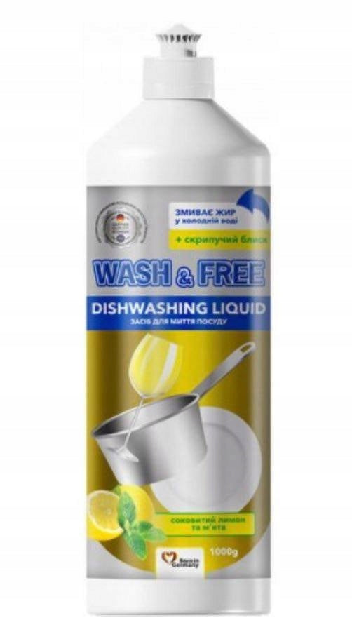 Dishwashing liquid Wash & Free Lemon mint 1 l